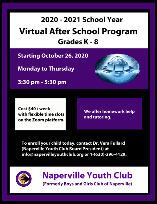A design that I created for the first version of the Naperville Youth Club flyer.