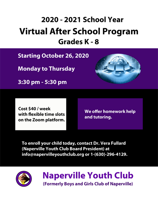 A design that I created for the second version of the Naperville Youth Club flyer.