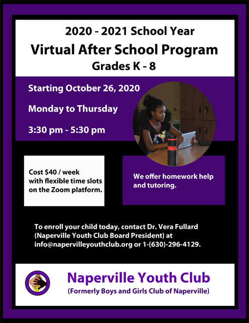 A design that I created for the third version of the Naperville Youth Club flyer.